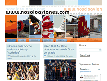 Tablet Screenshot of nosoloaviones.com